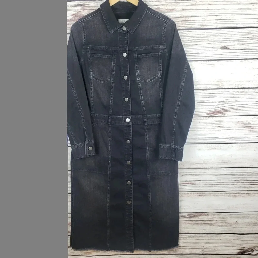 LOGO by Lori Goldstein Sz 2 Denim Duster Jacket